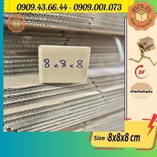 Hộp giấy P2 size 8x8x8 cm, thùng carton gói hàng Everest