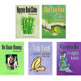 Sách - 5 cuốn thơ chế lan viên, hồ xuân hương, nguyễn đình chiểu, nguyễn du - khổ nhỏ / lẻ