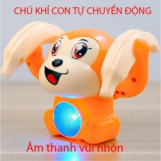 Khỉ nhào lộn có nhạc có đèn - đồ chơi khỉ nhào lộn giải trí cho trẻ sơ sinh và trẻ nhỏ