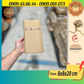 Hộp giấy P9 size 8x8x20 cm, thùng carton gói hàng Everest