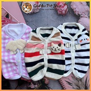Áo chó mèo, áo cardigan đáng yêu gấu bông cho chó mèo thú cưng - Goumao Pet