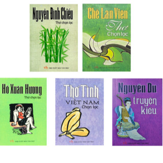 Sách - 5 cuốn thơ chế lan viên, hồ xuân hương, nguyễn đình chiểu, nguyễn du - khổ nhỏ / lẻ