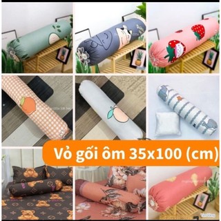 Vỏ gối ôm cotton poly kich thước 35x100cm