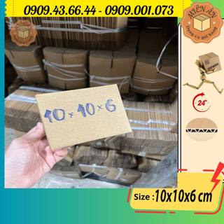 Hộp giấy P12 size 10x10x6 cm, thùng carton gói hàng Everest