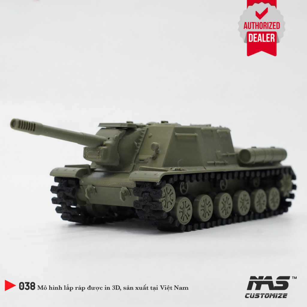 [NAS] Mô hình lắp ráp xe tăng Nga ISU-152 1/48, Mô hình quân sự xe tăng Nga JSU 152 tỉ lệ 1/48