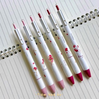 🌹 Set bút mực đen retro hoa hồng 🌹