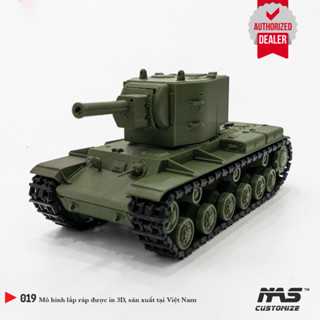 [NAS] Mô hình lắp ráp xe tăng Nga KV2 1/48, xe tăng KV-2, Mô hình quân sự xe tăng Nga KV2 tỉ lệ 1/48