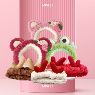 Băng đô rửa mặt gấu bông cute các loại minod hp31