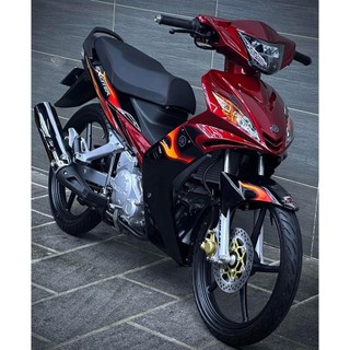 Tem rời exciter 2006-2010 đỏ đen lửa mẫu cover chuẩn đẹp , tem 3 lớp bền màu