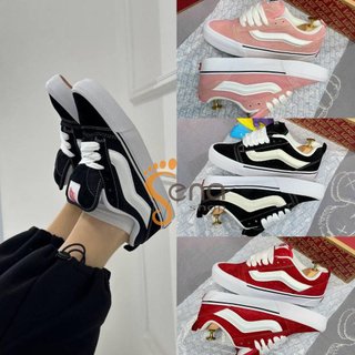 Giày giày vans vault knu skool vr3 x imran potato đen, đỏ, hồng hàng cao cấp