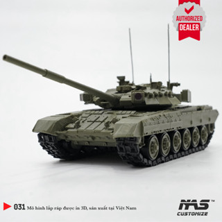 [NAS] Mô hình xe tăng Nga T-80U 1/48, Mô hình lắp ráp quân sự xe tăng Nga T80UK tỉ lệ 1/48