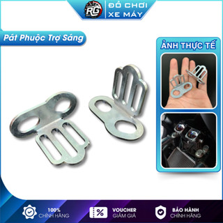 Pát Phuộc Inox Gắn Đèn Trợ Sáng Bi Cầu Mini gắn xe Wave, Vario, Vison, AB, Winner, Ex150, Pát chân kính đèn trợ sáng L4x