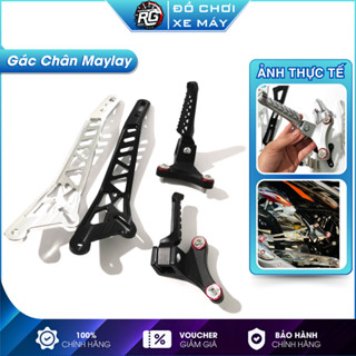 Gác Chân Malay Ex 150 Ex155 Tekegawa Pat Treo Pô Ex 150 Nhôm CNC Nhẹ Bền Chống Rung kèm Ốc Salaya Long Đền Đỏ