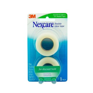 Băng keo y tế trong suốt, bám dính chắc chắn Nexcare 3M 771-2PK, sản xuất tại Mỹ, 2 cuộn/vỉ