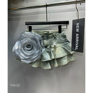 Chân váy tầng hoa QC