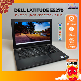Laptop Dell Latitude E5270 i5-6200U/16GB/512GB/12.5inch HD, máy cứng cáp siêu bền, học tập giải trí OK