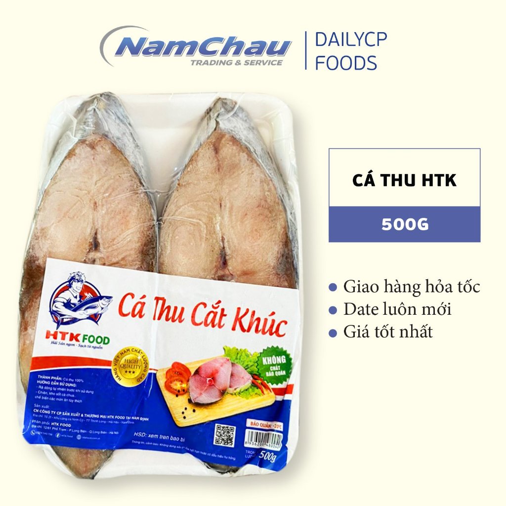 Cá Thu HTK cắt khúc 500gr [HN giao hàng hỏa tốc]