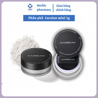 [Hàng chính hãng] Phấn phủ CARSLAN Mini màu trắng từ tính mềm mại kiềm dầu lâu trôi 1g