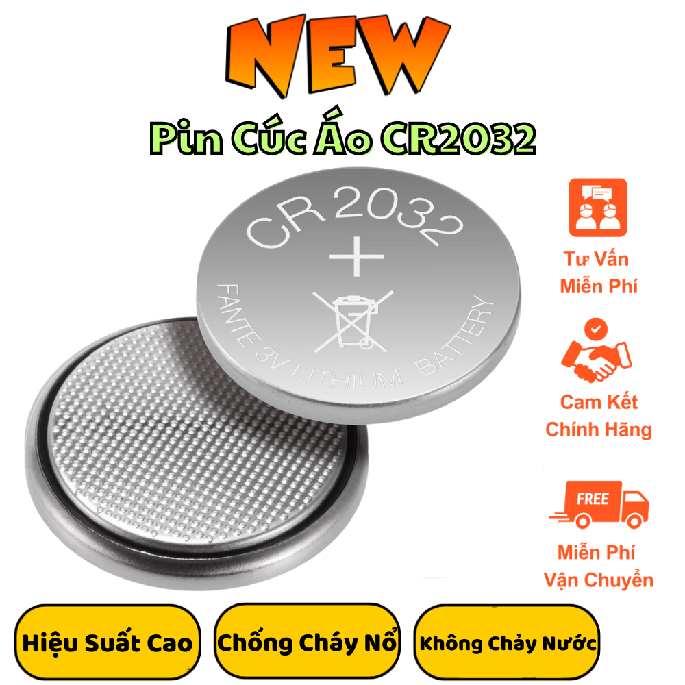 Pin Cúc Áo CR2032 Dùng Cho Thiết Bị Định Vị GPS, Momax, DropTag, FindMyTag, Xe Máy, Oto, Máy Tính