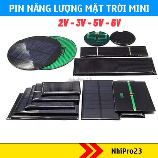 Tấm pin năng lượng mặt trời nạp điện 1v/2v/3v/6v solar panel mini
