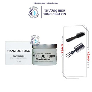 [Mã COSBAUH3 giảm 8% đơn 300K] Hanz De Fuko Claymation CHÍNH HÃNG MỸ - Sáp vuốt tóc Hanz De Fuko Claymation 56G USA