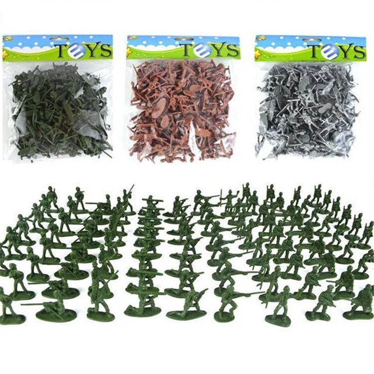 Set 100 Mô Hình Đồ Chơi Người Lính Mini Cho Bé