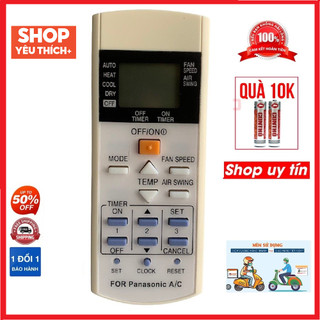 Điều khiển remote từ xa dùng cho điều hòa Panasonic - 1-tặng kèm pin-đầu bấm điều hòa Panasonic
