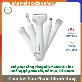 Máy Cạo Lông Vùng Kín MARSKE, 5 IN 1, Cạo Lông mày,  Bikini, Mũi... Không gây kích ứng, an toàn khi sử dụng