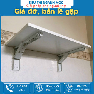 Giá đỡ, bản lề gập treo tường , bản lề gấp gọn - Bản Lề CHỊU LỰC , quy cánh bộ 2 cái