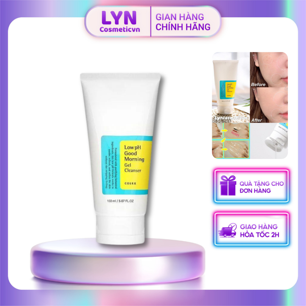 Sữa Rửa Mặt Dạng Gel Dịu Nhẹ Cosrx Low pH Good Morning Gel Cleanser 150ml