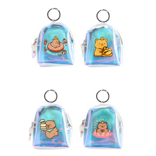 Móc khoá balo hologram capybara cinnamoroll 12 cung hoàng đạo MKH6 capoo phi hành gia