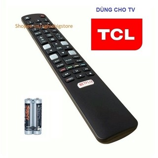 Điều Khiển Tivi TCL Remote Thay RC802N YUI1 Internet Smart TV Netflix Kèm Pin AAA