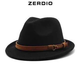  Mũ Phớt Fedora Nam Vành Nhỏ MP086 Đai Da Sang Trọng 