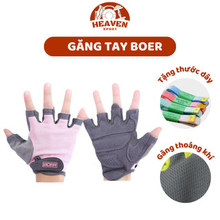 Găng tay BOER Tập thể thao Tập Gym Cụt ngón Chống nắng Đi phượt Chính Hãng BOER