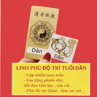 Miếng dán linh phù 12 con giáp, linh phù chuyển vận 12 con giáp, linh phù tài lộc