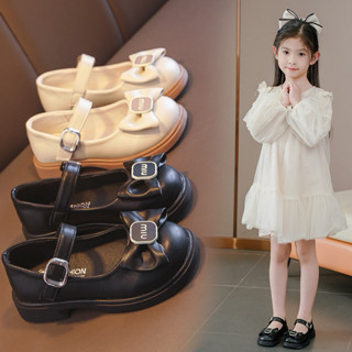   C201 Giày Búp Bê Bé Gái Giày Da Công Chúa size 27 - 37 Chất Da Mềm Mịn Êm Chân Phối Quai Dán Phong Cách Hàn Quốc 