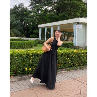  SƠN TRÀ - Đầm maxi cổ yếm dáng suông a - osu 