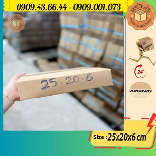 Hộp giấy P63 size 25x20x6 cm, thùng carton gói hàng Everest