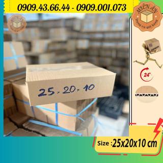 Hộp giấy, thùng carton size 25x20x10 giấy carton gói hàng Everest