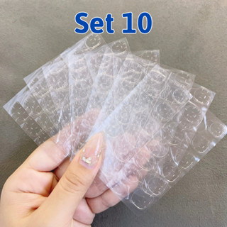Miếng dán móng tay silicon (10 tấm), miếng dán nailbox 24 miếng nhỏ đủ size