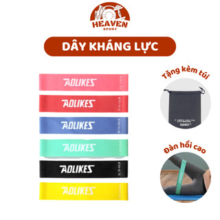 Dây Miniband Kháng lực Đàn hồi Tập Lực Sút Đá Bóng dây Tập Chân, Cơ Chân, Đùi Mông Chính Hãng AOLIKES
