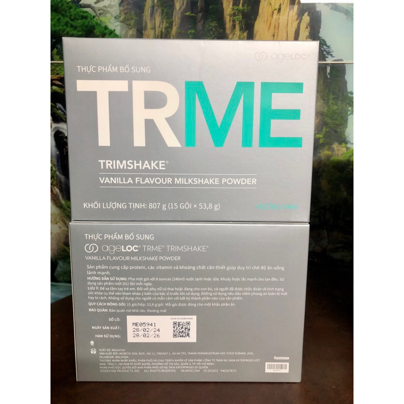 Trimshake vani TrMe giá 1 hộp