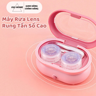 Máy Rửa Lens Sóng Âm 360 Độ Kèm Nhíp Gắp Cốc Rửa Lens Tự Động Sạch Sâu Ogi Home - MRL01