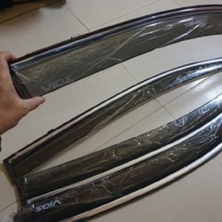 Bộ vè che mưa chỉ mạ nhựatoyota vios 2019~2023