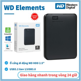 Ổ cứng di động 4TB 2TB 1TB 500GB Western Digital WD Elements 3.0 Kèm cáp