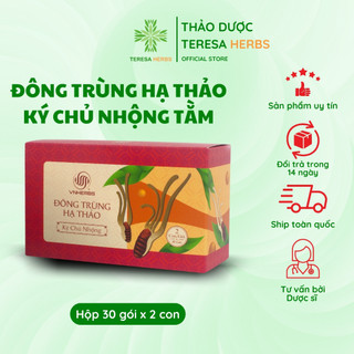 Đông trùng hạ thảo ký chủ nhộng VNHERBS hộp 60 con