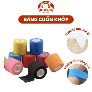 Băng Cuốn Khớp Chống Chấn Thương, Vải Tự Dính, Phụ Kiện Y Tế Thể Thao Khổ 5cm và 7,5cm