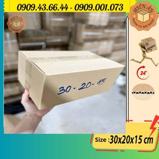 Hộp carton, thùng giấy size 30x20x15 hộp carton gói hàng Everest
