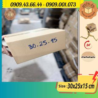 Hộp giấy size 30x25x15 cm, thùng carton gói hàng Everest