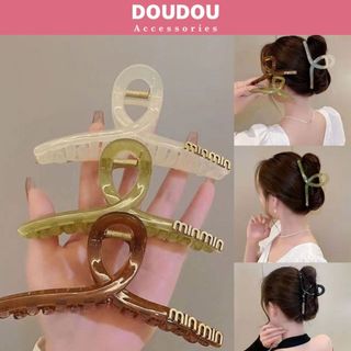 Kẹp tóc càng cua Doudou Kẹp gắp tóc Kẹp càng cua Cặp tóc nữ chữ Minmin phong cách Hàn Quốc ZJ094